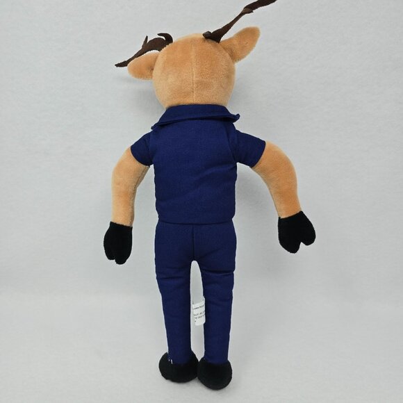 Ramsey Ford Elkton Plush Elk Deer Reindeer Mascot Toy 14" Brown Blue Outfit - Picture 7 of 9